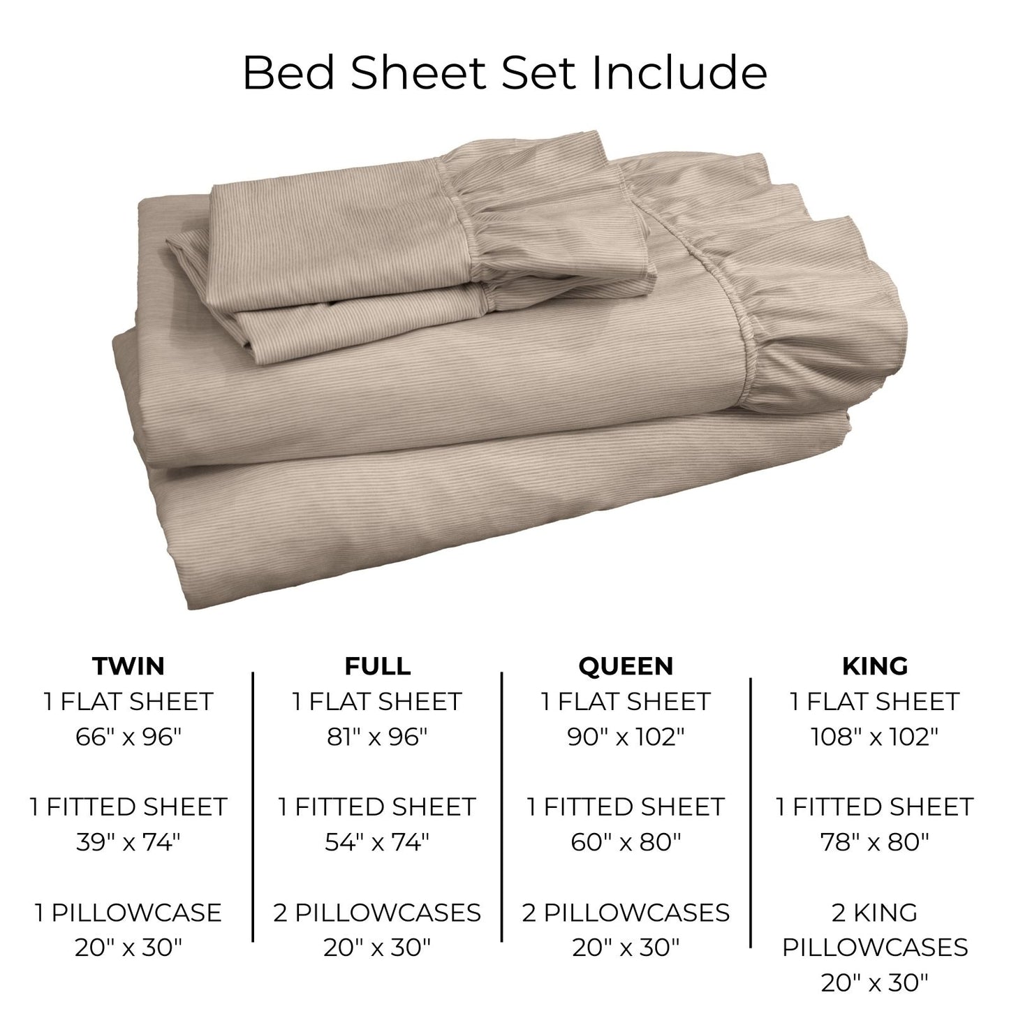 Shabby Chic Classic Pinstripe Ruffle Sheet Set