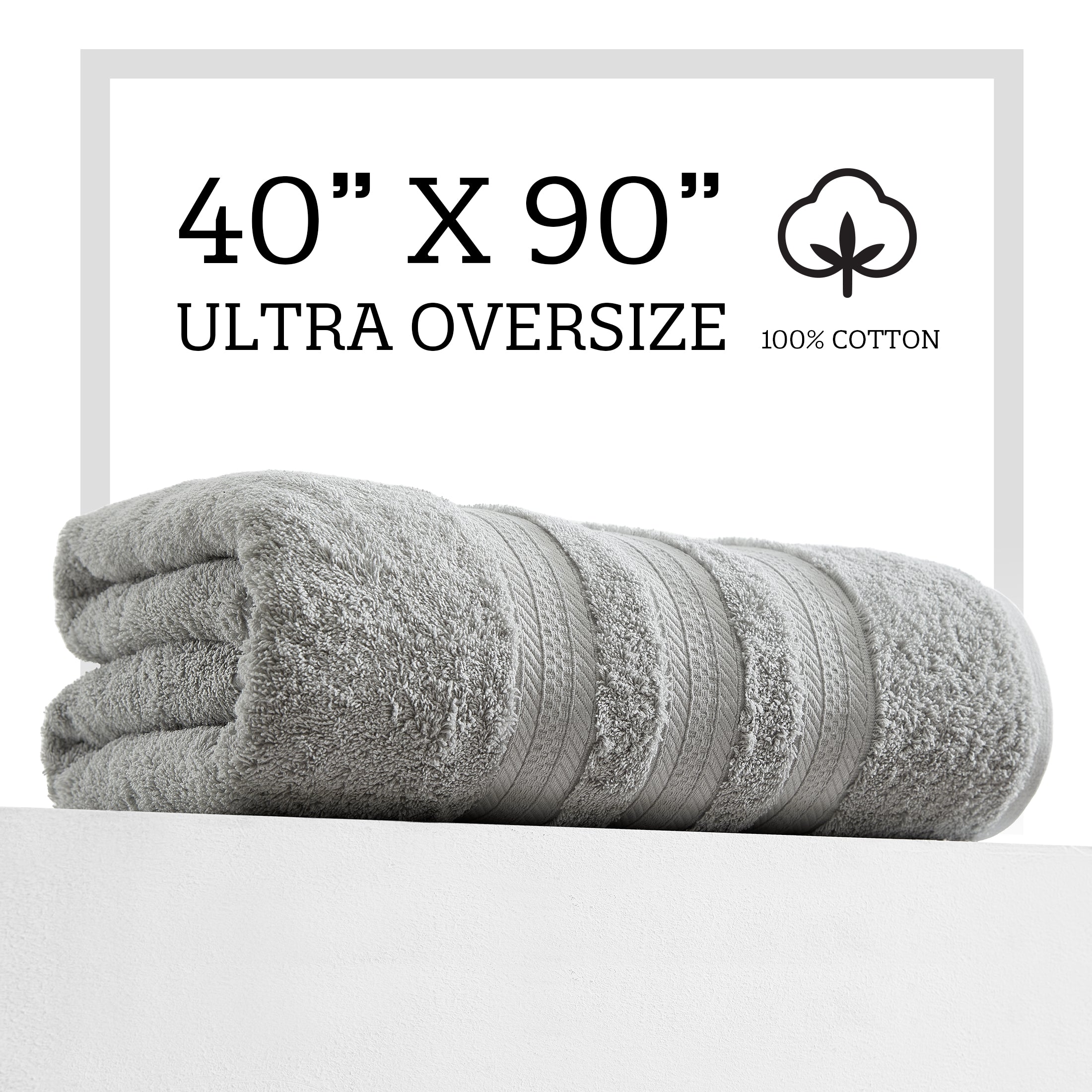 Luxury Bath Sheets, Extra-large Size, Softest 100% Cotton By