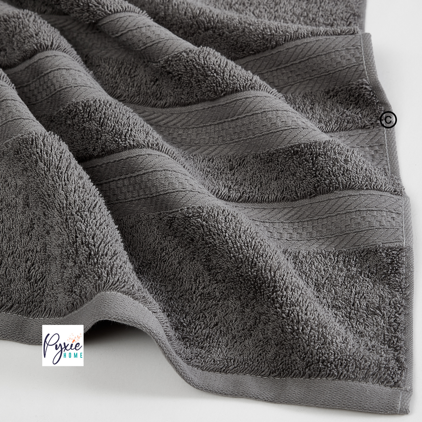 Extra Large Bath Towel - Oversized Ultra Bath Sheet - 100% Cotton - CHARCOAL COLOR