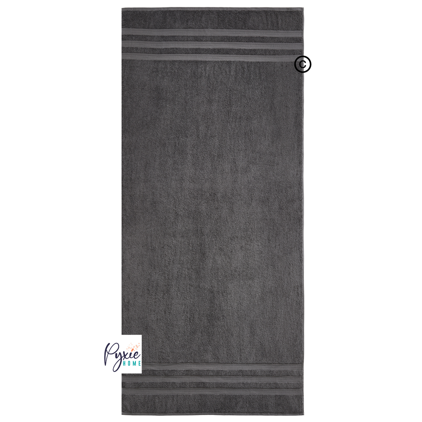Extra Large Bath Towel - Oversized Ultra Bath Sheet - 100% Cotton - CHARCOAL COLOR