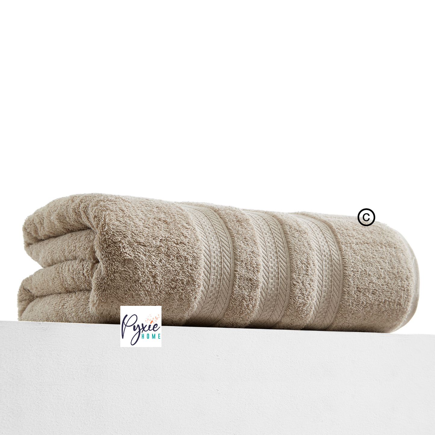 Extra Large Bath Towel - Oversized Ultra Bath Sheet - 100% Cotton - TAUPE COLOR