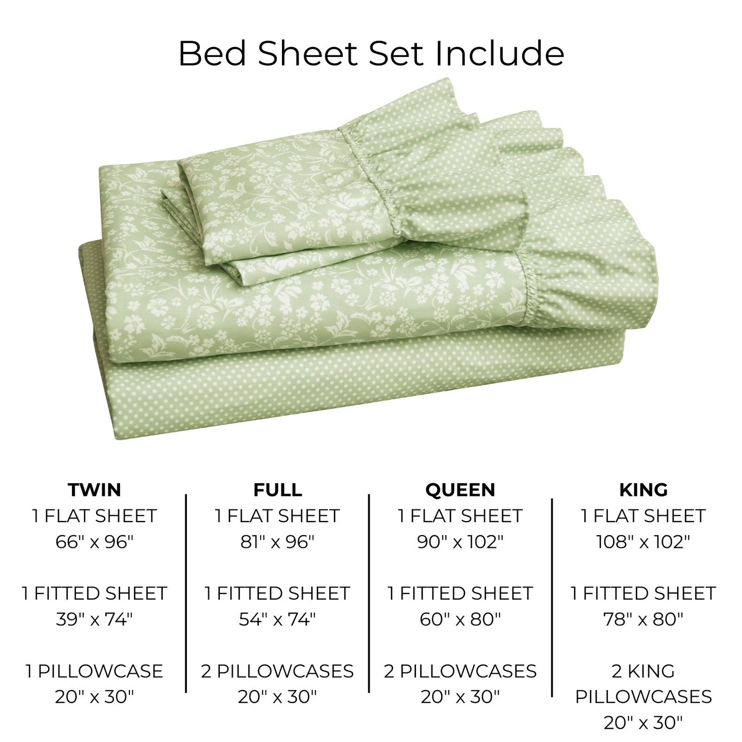 Shabby Chic Floral and Polka Dot Ruffle Sheet Set