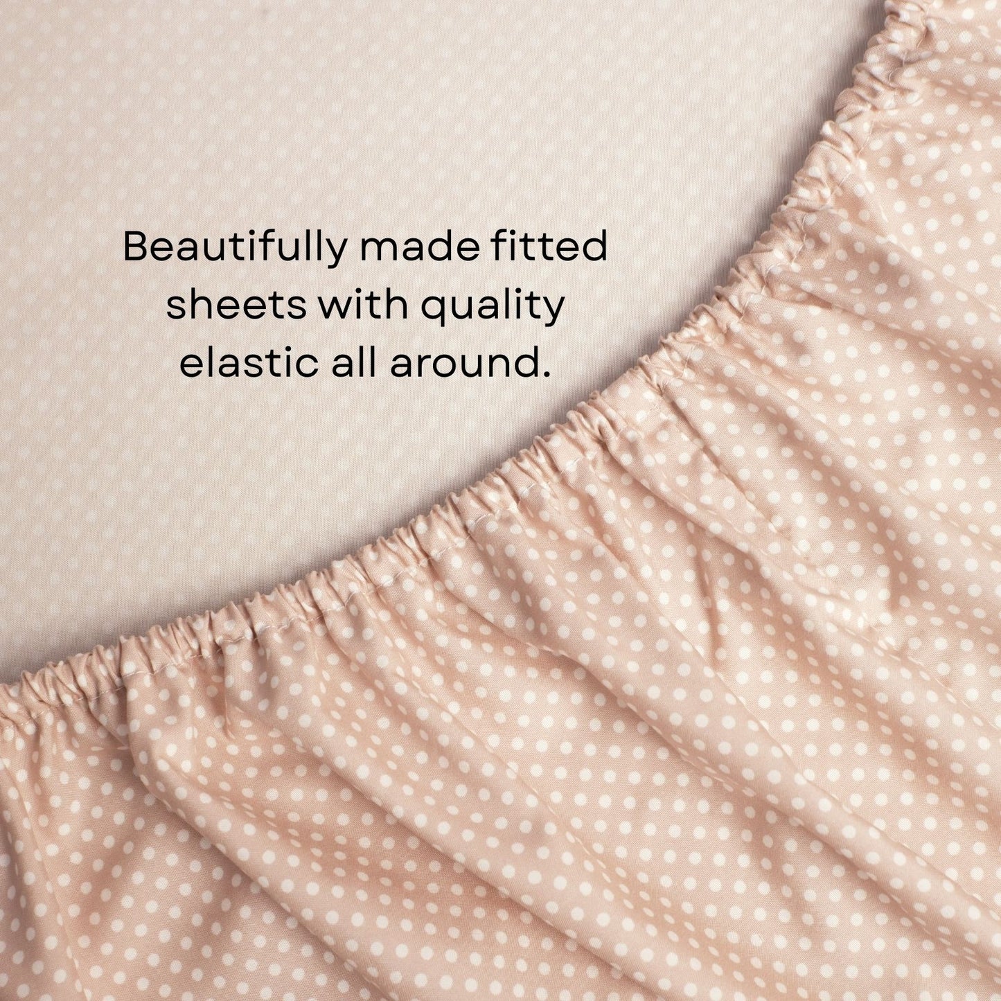 Shabby Chic Floral and Polka Dot Ruffle Sheet Set