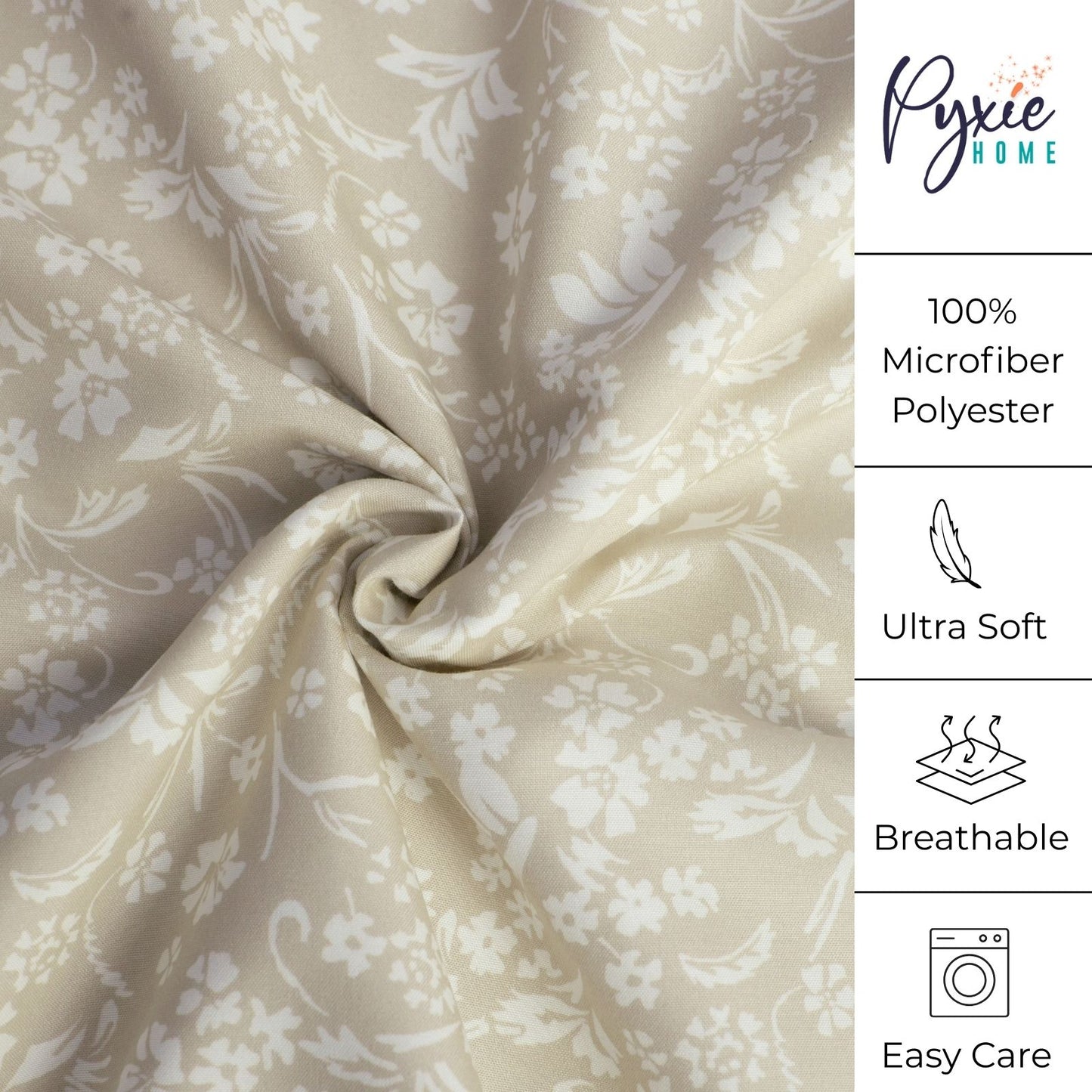 Shabby Chic Floral and Polka Dot Ruffle Sheet Set