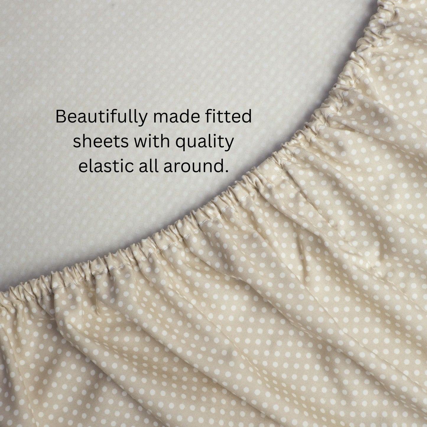 Shabby Chic Floral and Polka Dot Ruffle Sheet Set