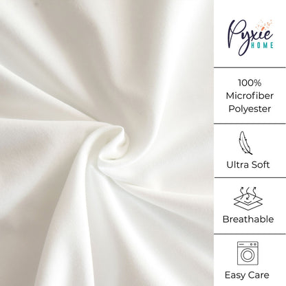 Romantic White Lace Ruffle Sheet Set