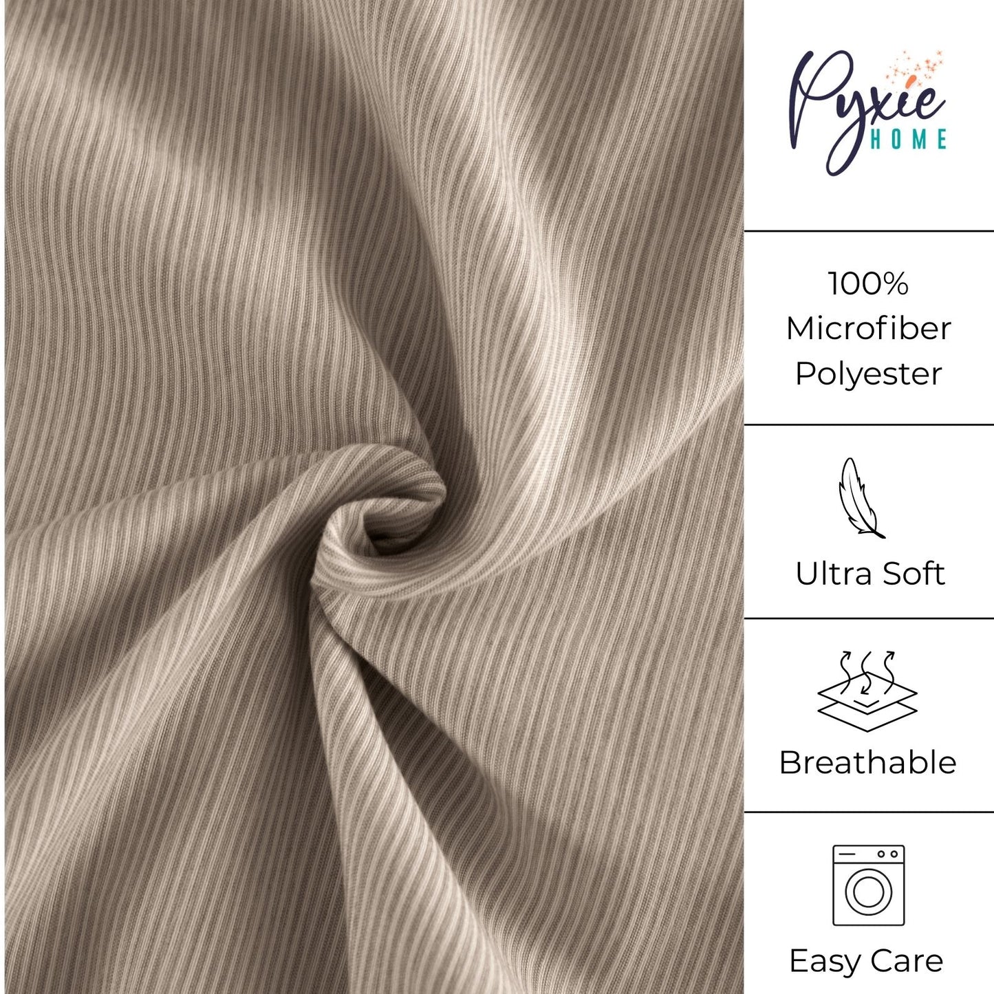 Shabby Chic Classic Pinstripe Ruffle Sheet Set