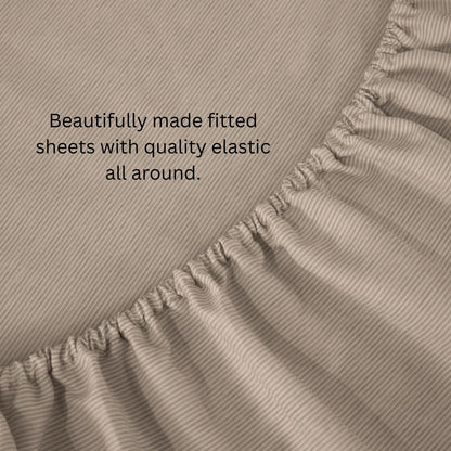 Shabby Chic Classic Pinstripe Ruffle Sheet Set