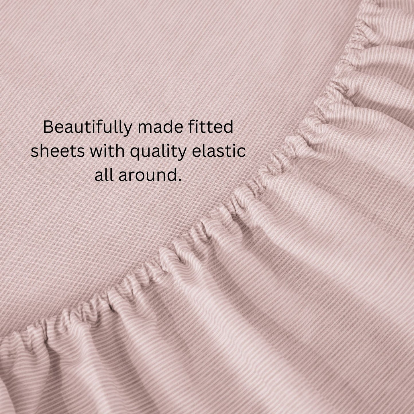 Shabby Chic Classic Pinstripe Ruffle Sheet Set