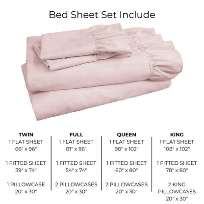 Shabby Chic Classic Pinstripe Ruffle Sheet Set