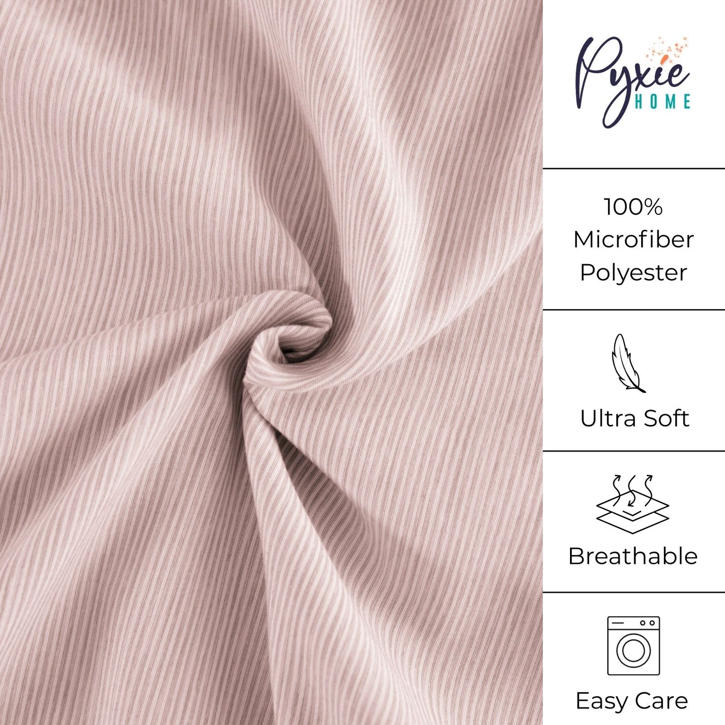 Shabby Chic Classic Pinstripe Ruffle Sheet Set