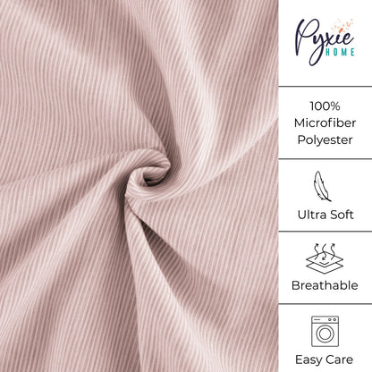 Shabby Chic Classic Pinstripe Ruffle Sheet Set