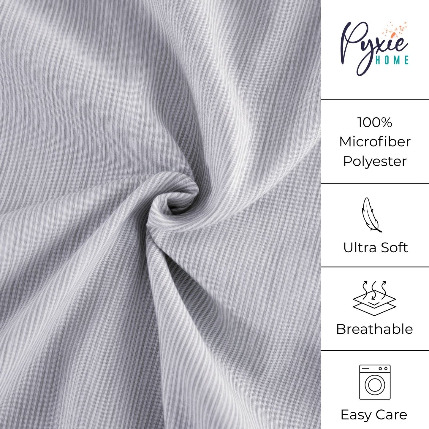 Shabby Chic Classic Pinstripe Ruffle Sheet Set