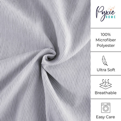 Shabby Chic Classic Pinstripe Ruffle Sheet Set