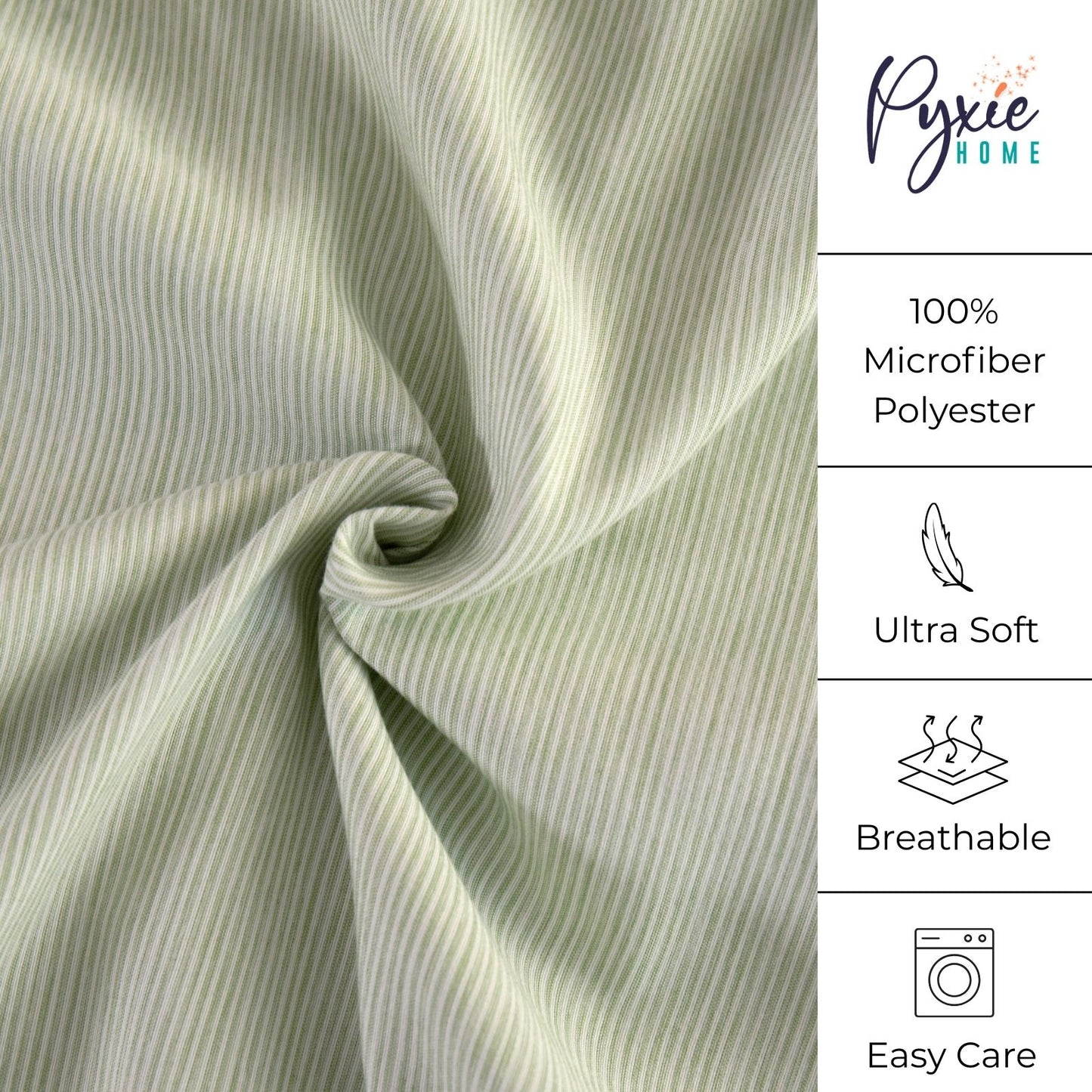 Shabby Chic Classic Pinstripe Ruffle Sheet Set