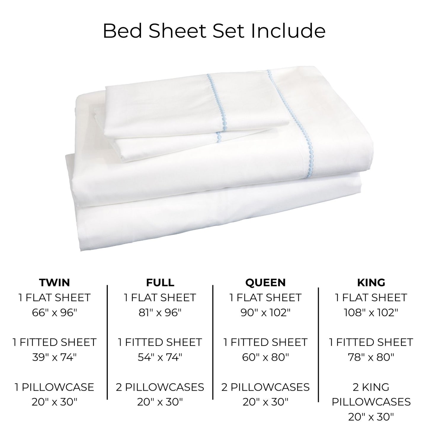 Modern Bubble Dot Embroidery Sheet Set