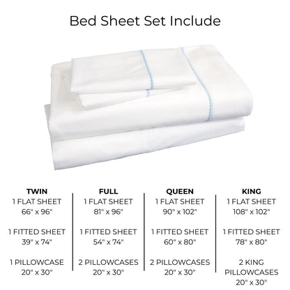 Modern Bubble Dot Embroidery Sheet Set