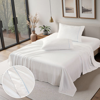 Modern Bubble Dot Embroidery Sheet Set