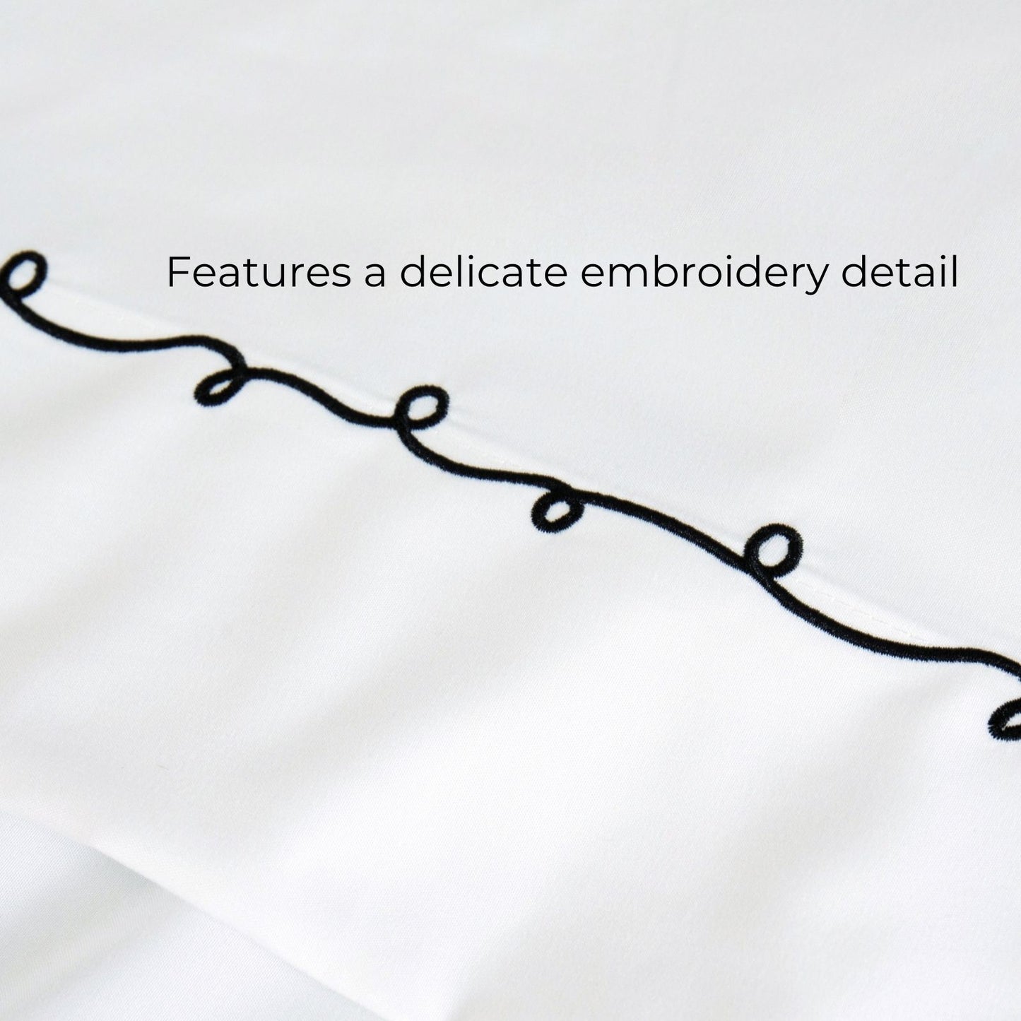 Modern Swirl Embroidery Sheet Set