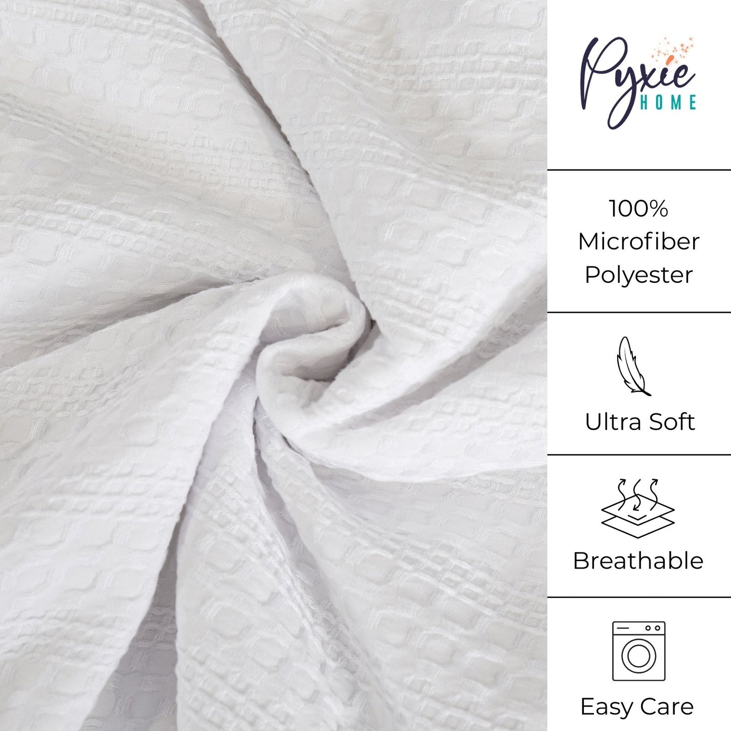 Classic Waffle Stripe Weave Duvet Set