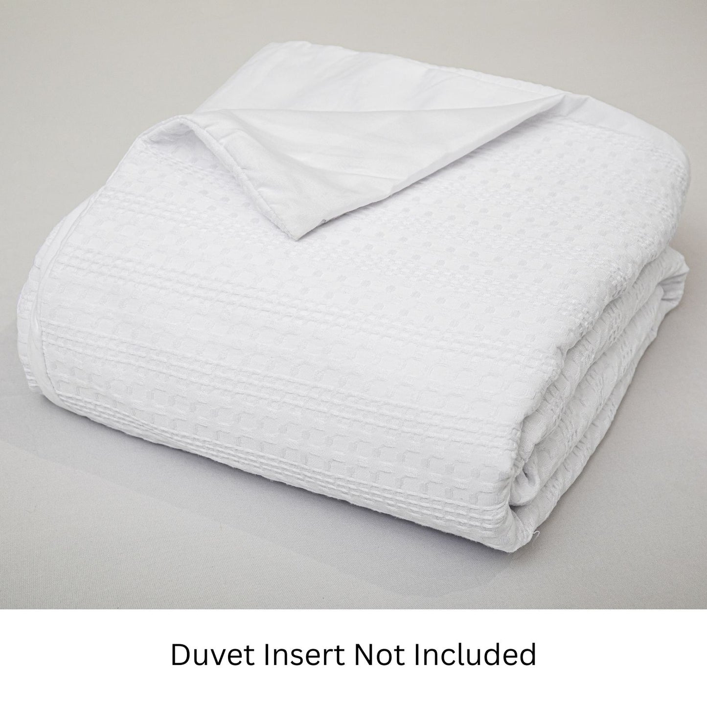 Classic Waffle Stripe Weave Duvet Set