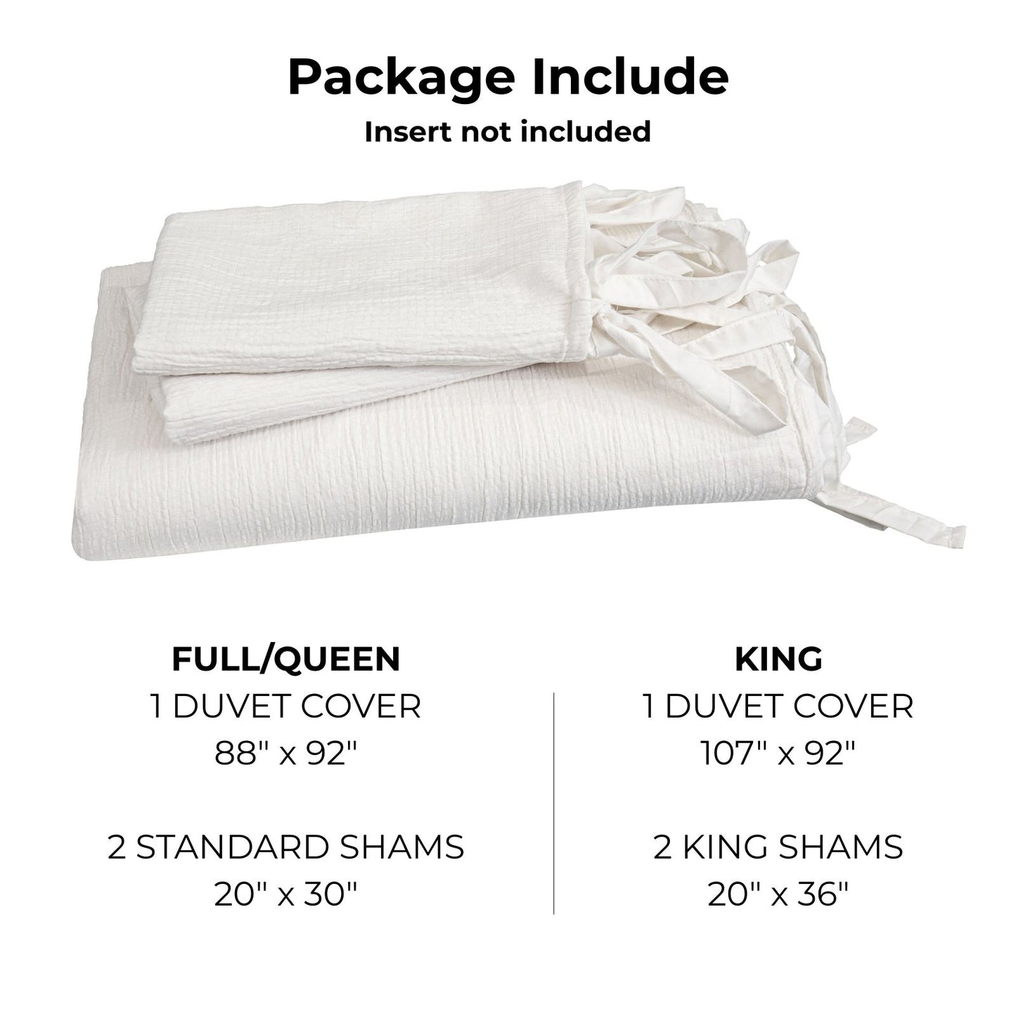 Fashionable Textured Gauze Duvet Set