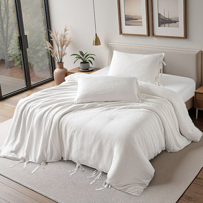 Fashionable Textured Gauze Duvet Set
