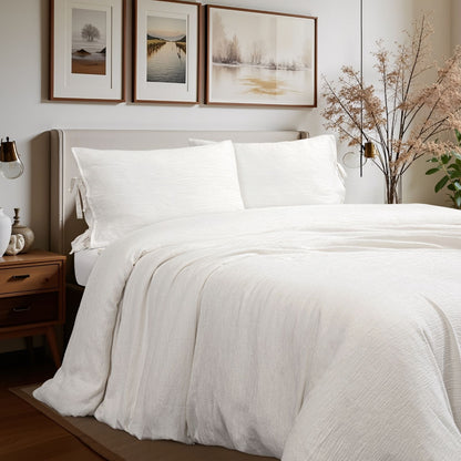 Fashionable Textured Gauze Duvet Set