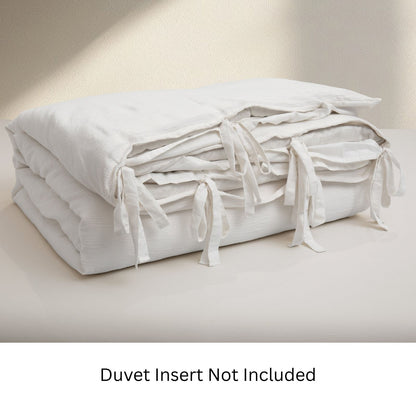 Fashionable Textured Gauze Duvet Set