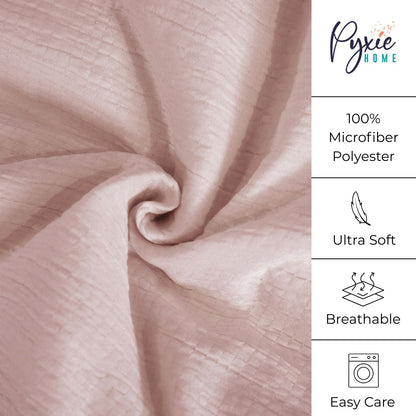 Fashionable Textured Gauze Duvet Set