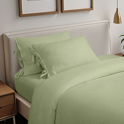 Fashionable Textured Gauze Duvet Set