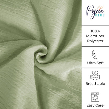 Fashionable Textured Gauze Duvet Set