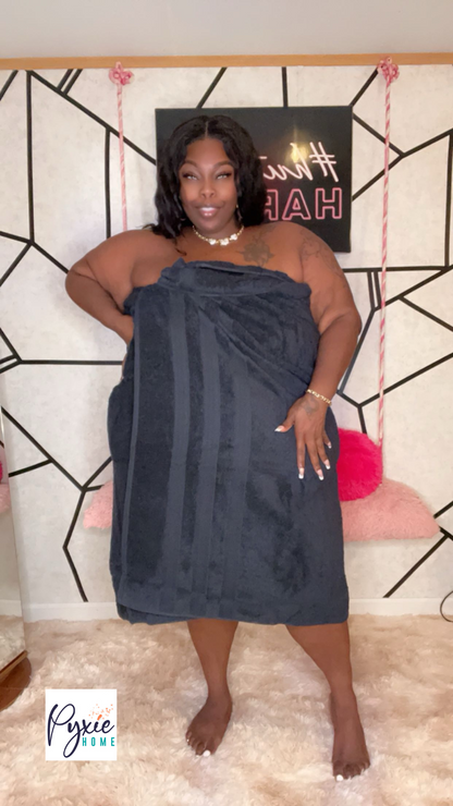 Plus Size - Extra Large Bath Towel - Oversized Ultra Bath Sheet - 100% Cotton - LIGHT BLUE COLOR