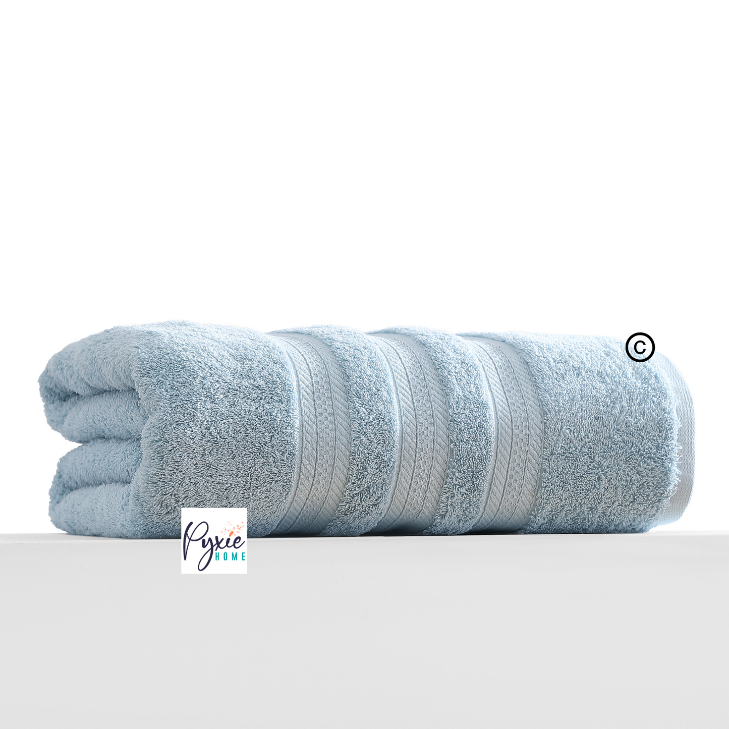 Plus Size - Extra Large Bath Towel - Oversized Ultra Bath Sheet - 100% Cotton - LIGHT BLUE COLOR