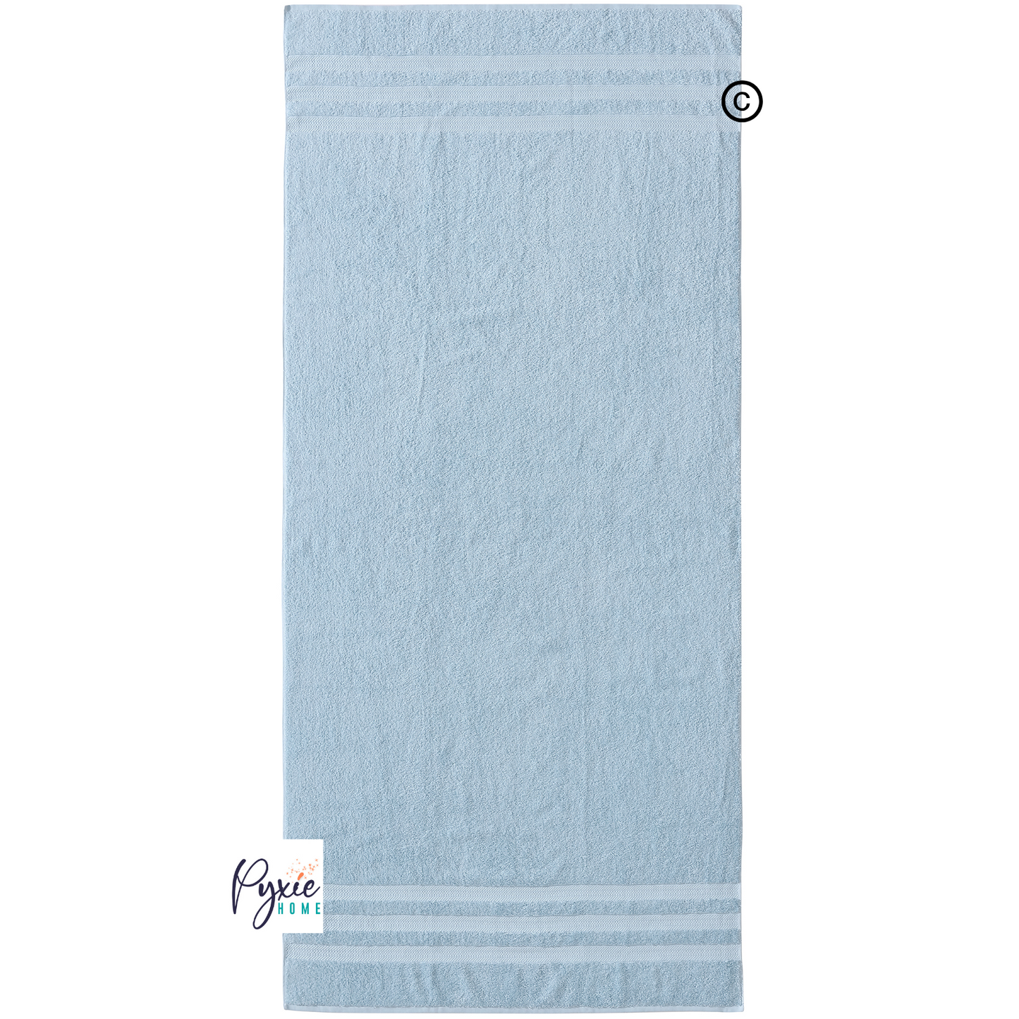 Plus Size - Extra Large Bath Towel - Oversized Ultra Bath Sheet - 100% Cotton - LIGHT BLUE COLOR